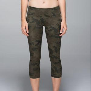 Lululemon Wunder Under Crop Savasana Camo